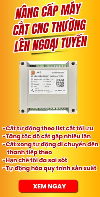 Nâng cấp máy cắt CNC ngồi tuyến tự động
